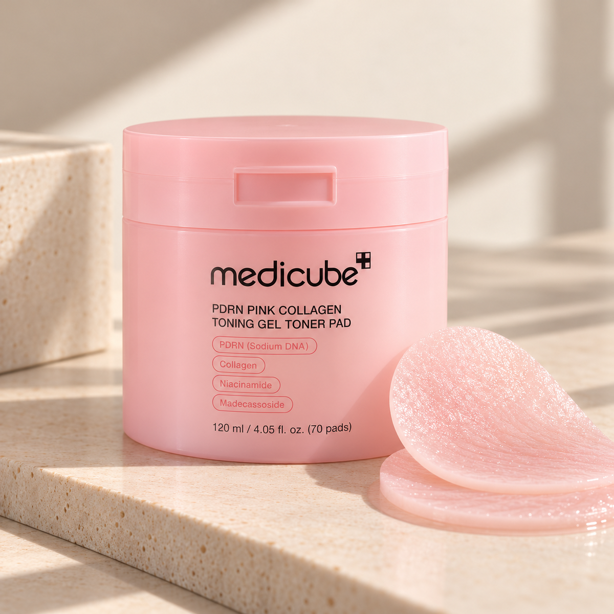 Medicube PDRN Pink Collagen Gel Toner Pads – 70 Pads